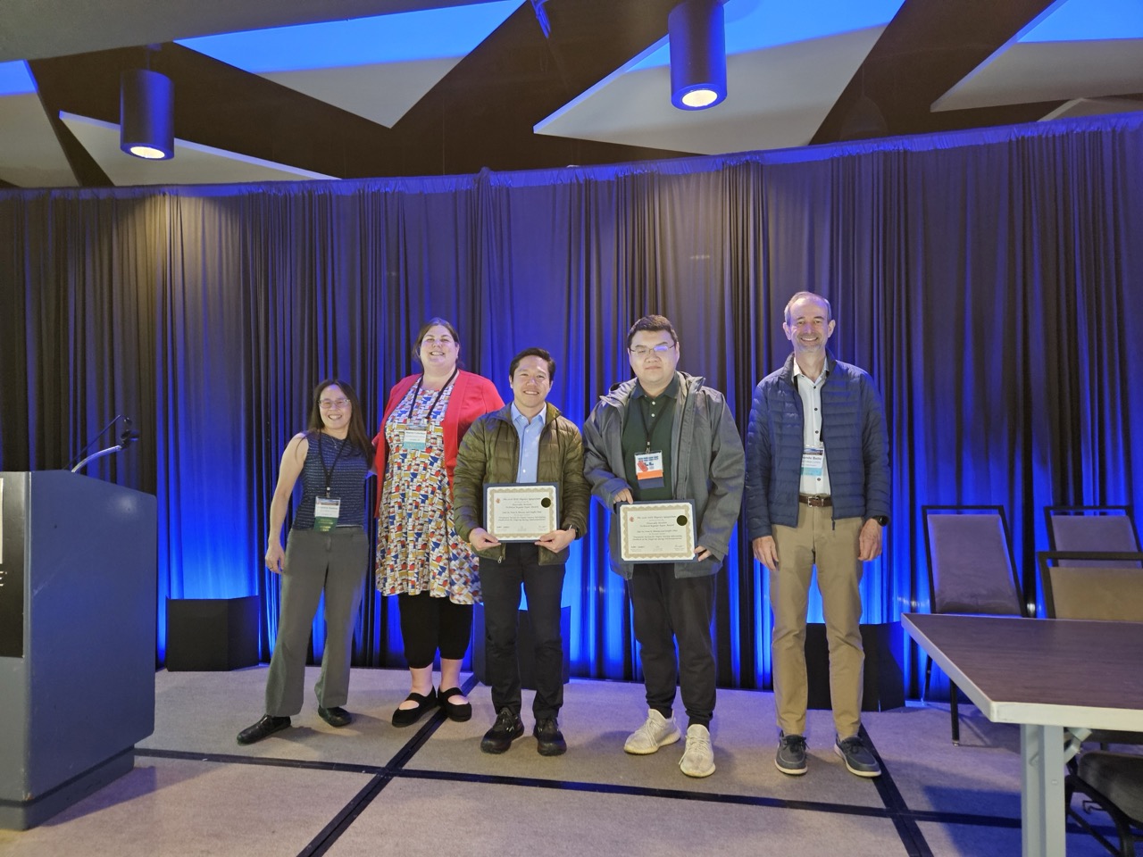 ERIE Lab students receiving Honorable Mention at IEEE Haptics Symposium 2026